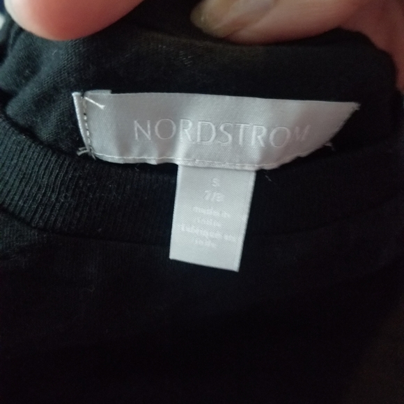 Nordstrom kids black shirt size S (7 & 8) - Picture 3 of 4